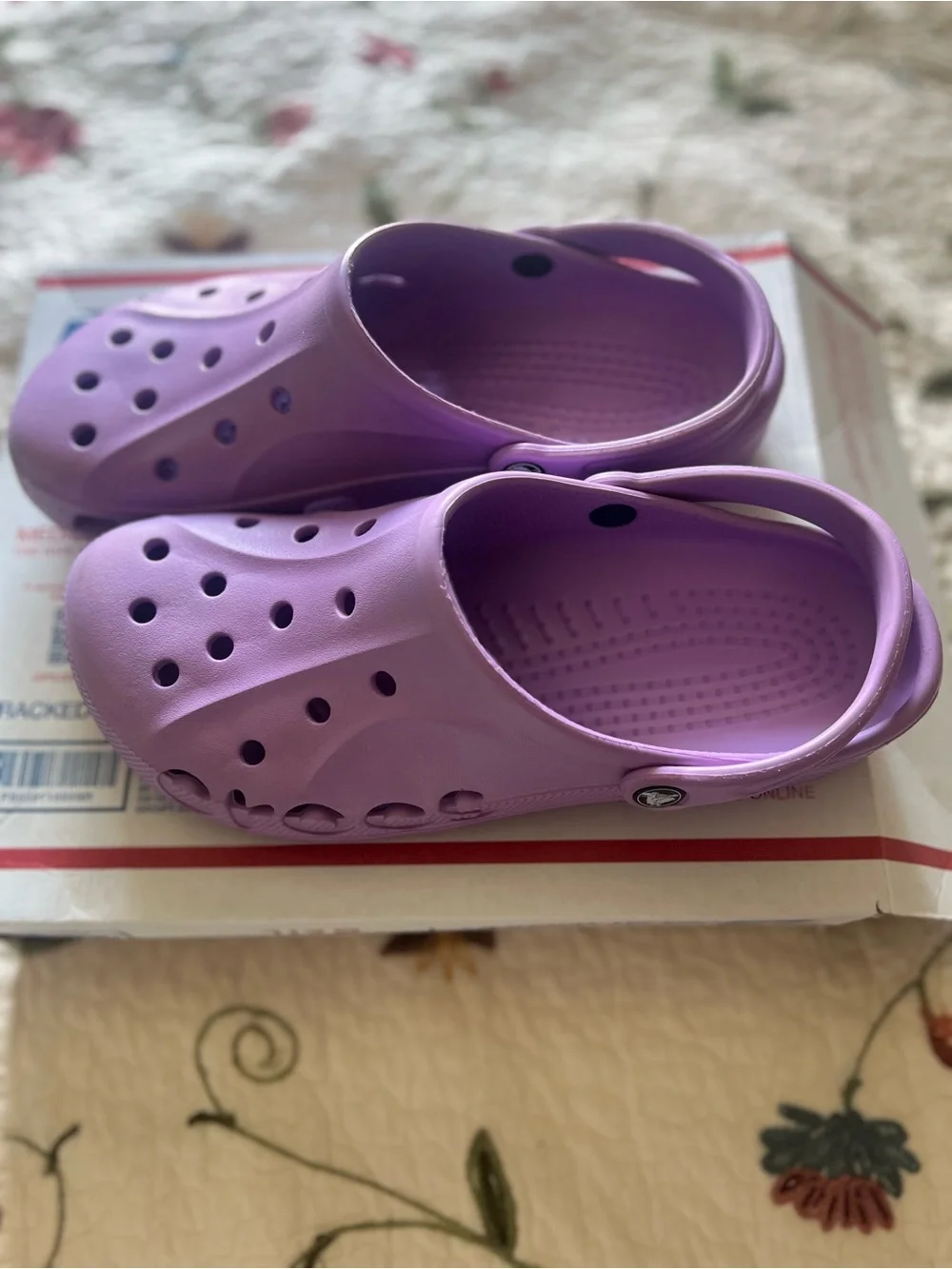Crocs Mens Size 11 Lavender Classic Slingback Comfort Clog Sandals